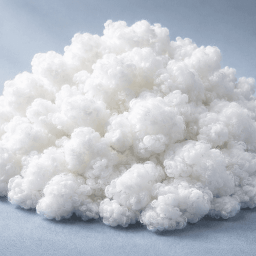 15D x 76 mm Raw White Hollow Conjugated Siliconized Polyester Staple Fiber (HCS) for Home Textile
