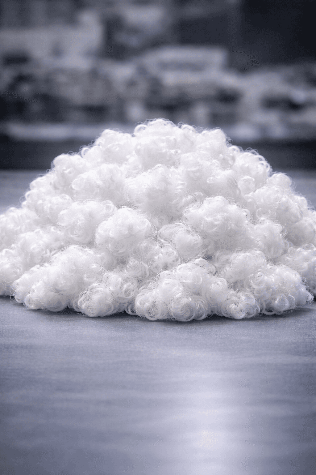 15D x 76 mm Raw White Hollow Conjugated Siliconized Polyester Staple Fiber (HCS) for Home Textile 2